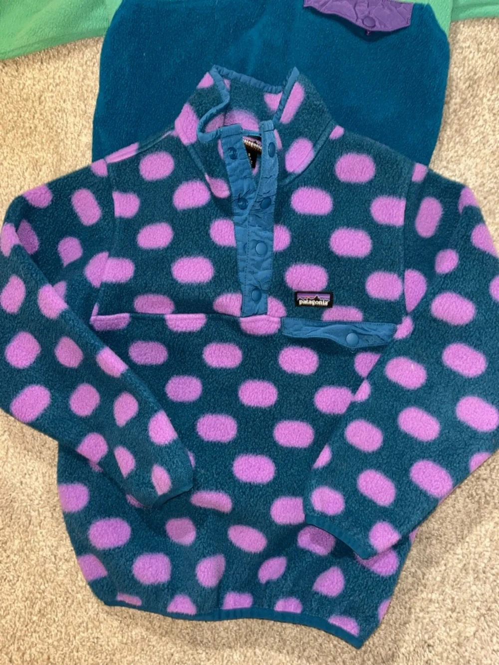 Two (2) boys girls Patagonia Fleece child toddler synchilla sweatshirt Jacket S - Picture 2 of 5